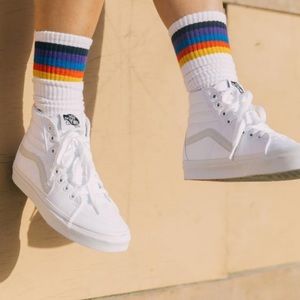 VANS Canvas Sk8-Hi True White Shoes